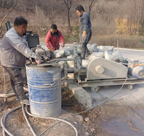 榆中路面下沉注浆